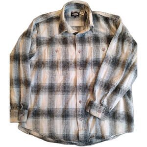 Vtg Sweet Orr Women's Large Flannel Button Up Long Sleeve Outdoors Shirt Work